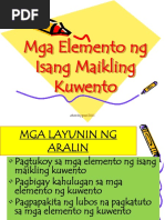 Elemento NG Maikling Kuwento