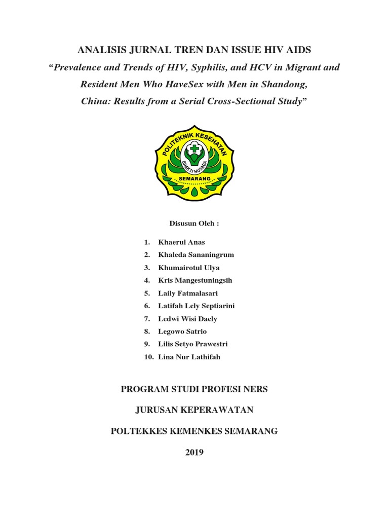 Analisis Jurnal Tren Dan Issue Hiv Aids | PDF