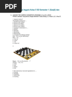 Soal UAS Bahasa Inggris Kelas 5 SD Semester 1