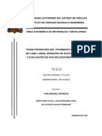 Caracterizacion Del Yacimiento de Diatomita PDF