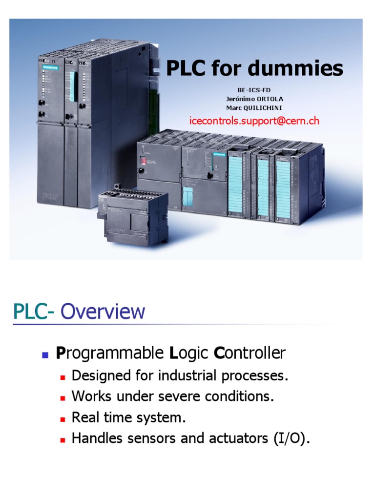 PLC For Dummies | PDF | Programmable Logic Controller | Scada
