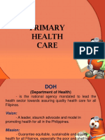 Primary Health Care: DOH's Role