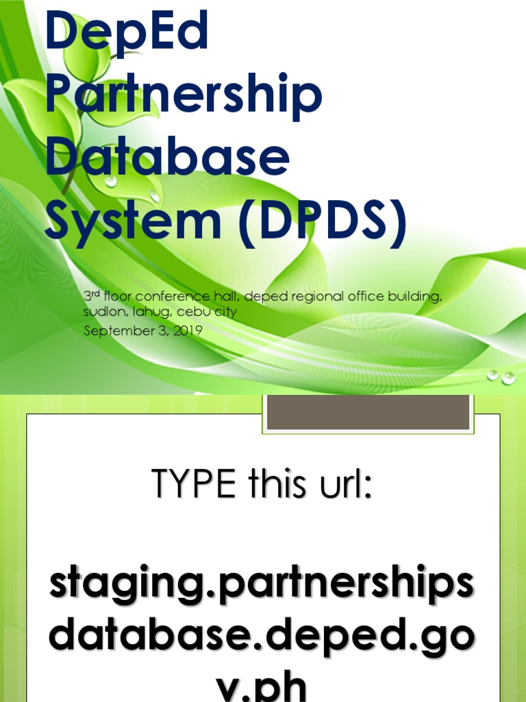 DepEd Partnership Database System Guide | PDF | Cyberspace | Cybercrime