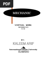 Mechanics Virtual Work Kaleem Arif PDF