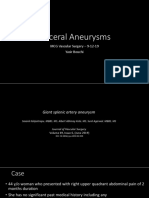 Vascular Presentation - Visceral Artery Aneurysms - MCG