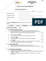 Industrial Training Required Documents