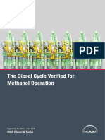 The Diesel Cycle Verified For Methanol Operation