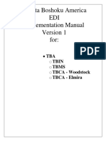 Tba Edi Master Implementation Manual Ver 1