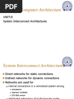 Advance Computer Architecture: Unit:Ii System Interconnect Architectures