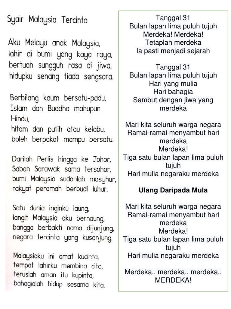 Syair Merdeka