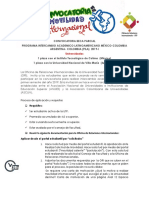 Programa Intercambio Academico Latinoamericano México-Colombia y Argentina - Colombia (Pila) 2019-I