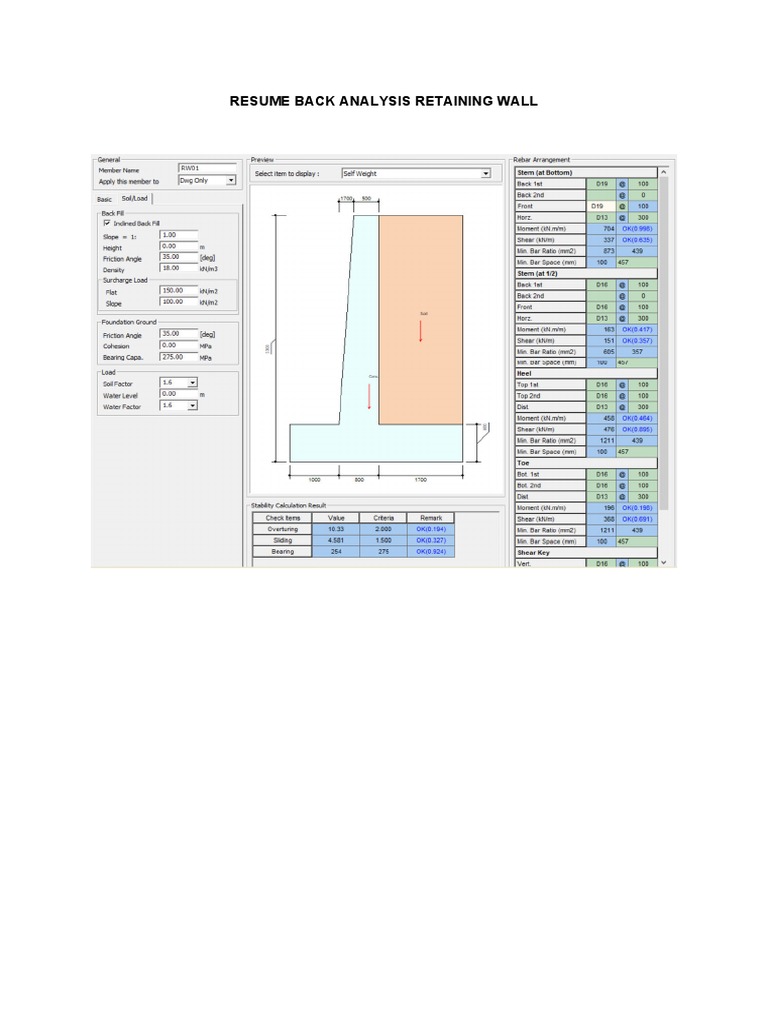 Retaining Wall r.1 | Download Free PDF | Applied And Interdisciplinary ...