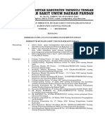 Keputusan Direktur Rumah Sakit Umum Daerah Pandan Kabupaten Tapanuli Tengah Nomor: / / Rsud/I/2016