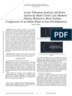 Turbine Compressor Vibration Analysis and Rotor Movement Evaluation by Shaft Center Line Method The Case History Related To Main Turbine Compressor of An Olefin Plant in Iran Oil Industries PDF