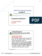 ECN407 Adv. Macroeconomics: Competitive Equilibrium