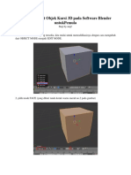 Cara Membuat Objek Kursi 3D Pada Software Blender Untukpemula
