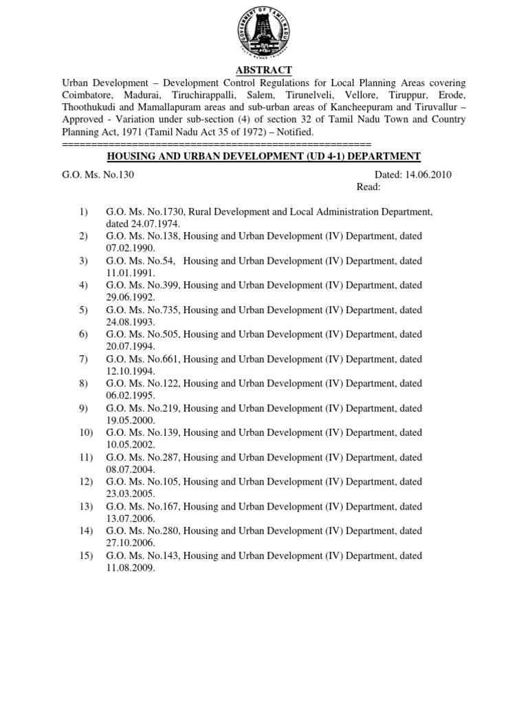 Hud e 130 2010 PDF PDF Basement Tamil Nadu
