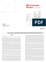 Installation Manual For MRL Type PDF