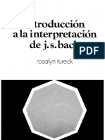 INTRODUCCIÓN A LA INTERPRETACIÓN DE J.S. BACH