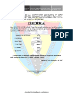 Certificado de Conducta