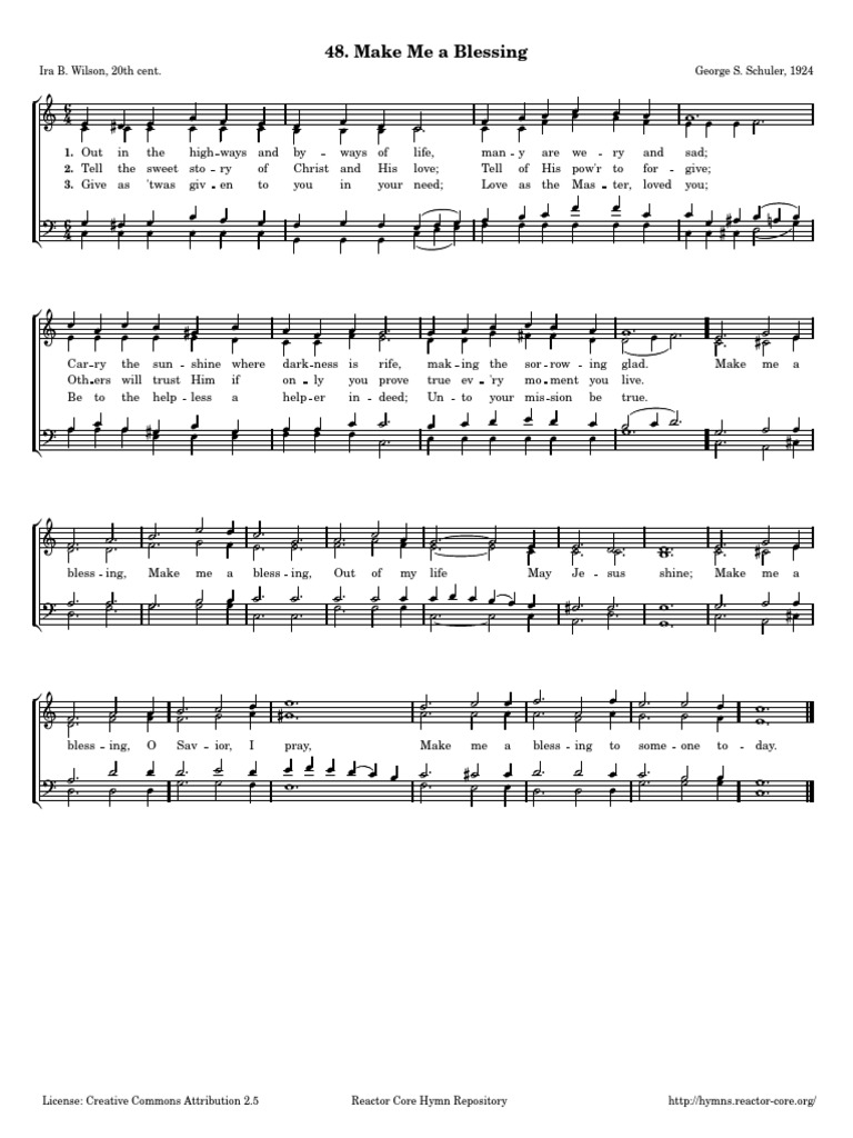 Make Me A Blessing Lyrics