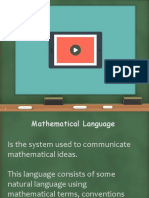 4th Mathematical Language