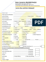 PT Delapan Cahaya Propertindo: Form Data Pra Listing Primary