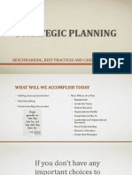Strategic Planning: Benchmarking, Best Practices and Case Study