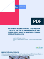 Modificacion Automatica Registros Sanitarios de Dispositivos Médicos