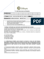 (Substitutiva) P1 - Metodologia Da Pesquisa