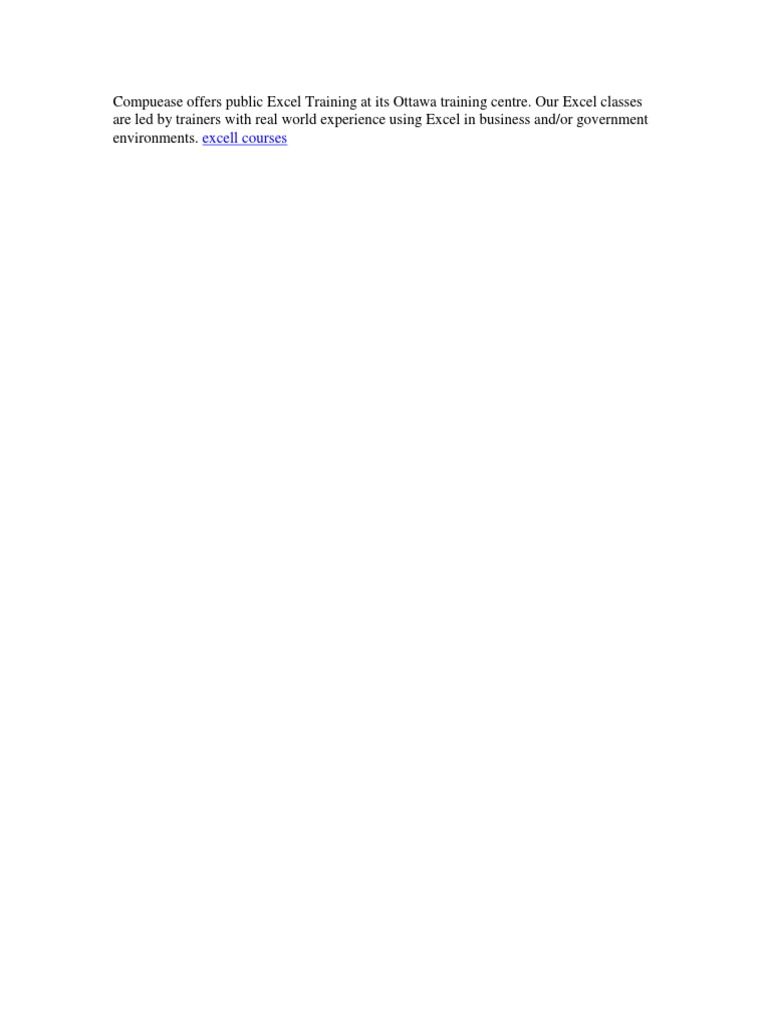Excel learning pdf