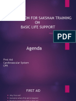Presentation For Saksham Training - Basic Life Support