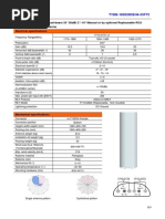 Xxpol 1710 2170Mhz×2 Dual-Beam 33° 20dbi 2° 10° Manual or by Optional Replaceable Rcu (Remote Control Unit) Antenna Electrical Specifications