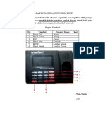 Tutorial Penggunaan Absensi Fingerprint