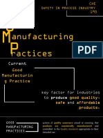 Urrent: OOD Anufacturing Ractices