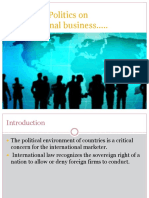 Effects of Politics On International Business....