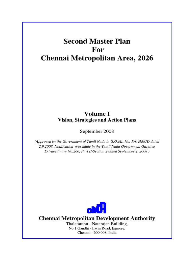 CMDA Introduction PDF | PDF | Tamil Nadu | South India