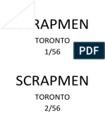 Scrapmen: Toronto 1/56