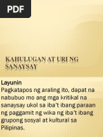 Kahulugan at Uri NG Sanaysay