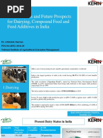 Present Status and Future Prospects For Dairying, Compound Feed and Feed Additives in India