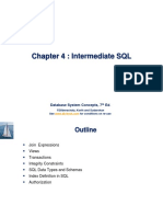 Chapter 4: Intermediate SQL: Database System Concepts, 7 Ed
