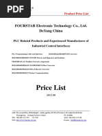 Price List: Fourstar Electronic Technology Co., Ltd. Deyang China