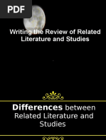 Writing The Review of Related Literature and Studies PDF