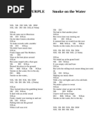 Deep Purple Smoke On The Water Lyrics + Chords