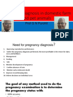 Lecture 13 Pregnancy Diagnosis in Farm and Pet Animals