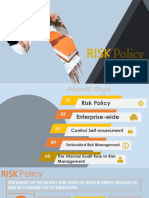 Week 8 - Risk Policy