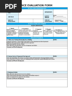 Performance Review Template 