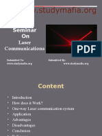 Seminar On Laser Communications: Submitted To: Submitted by