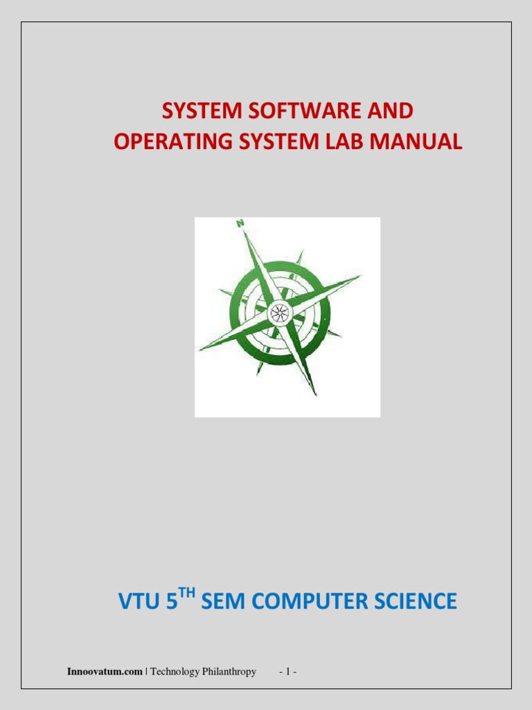 System Software LabManual PDF Notation Computer Science