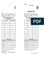 Senior High School Senior High School: Card Slip Card Slip